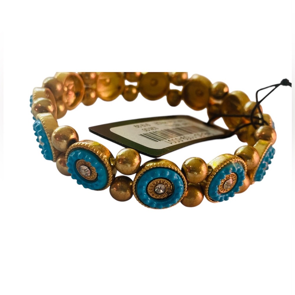 Chico's Gold plated and Turquoise Bracelet